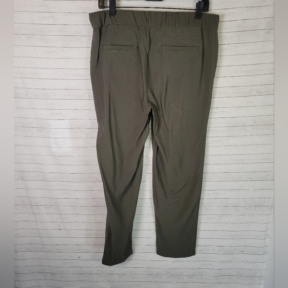 LOFT OLIVE GREEN STRAIGHT LEG CASUAL PANTS, SZ MEDIUM - Picture 6 of 8